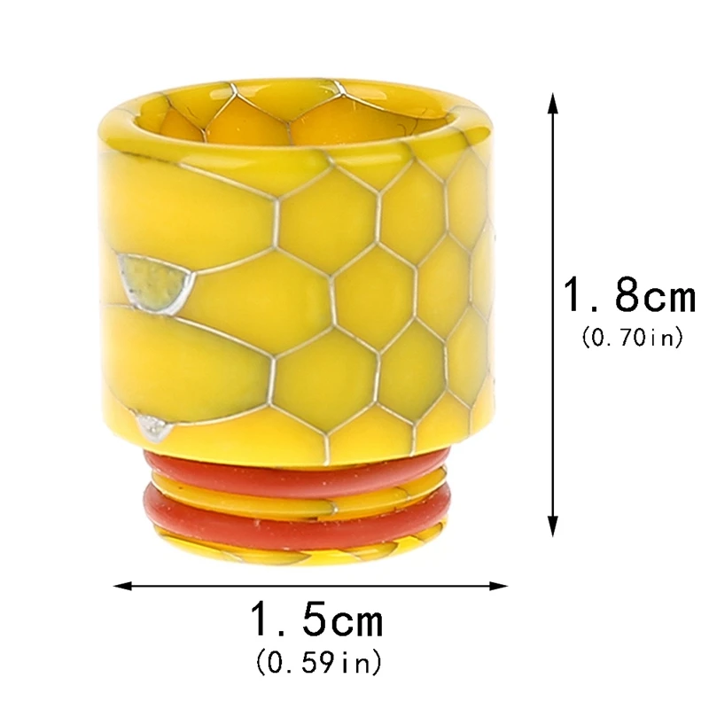 1 шт. мундштук TsonDianZ 810 Snake Drip Tip эпоксидная смола для V8 Mad Dog RDA RTA Tank аксессуары