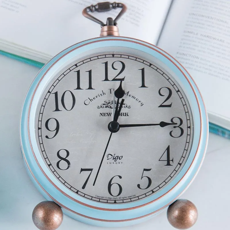  American Style Alarm Clock Alloy / Glass Mute Table Clocks Digital 12 Hours Modern Hanging Watch /  - 32949002314