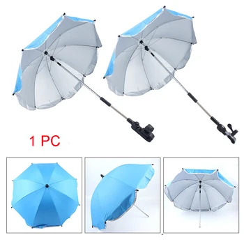 

Portable Adjustable Solid Anti-UV Universal Sun Umbrella Baby Stroller Accessories Rain Covers Parasol Children Pram Canopy