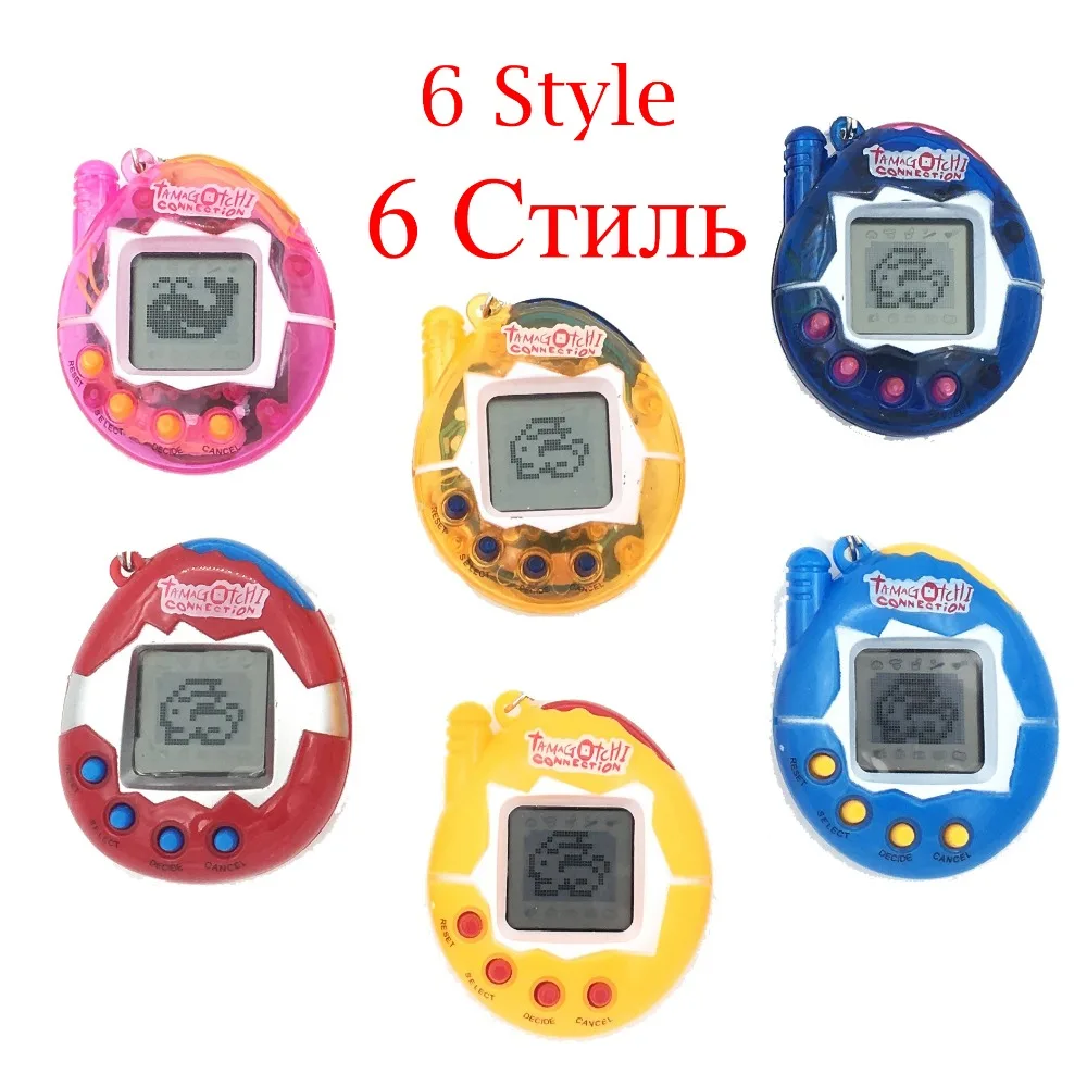Hot ! Tamagotchi Electronic Pets Toys 90S Nostalgic 49 Pets in One Virtual Cyber Pet Toy 6 Style Tamagochi
