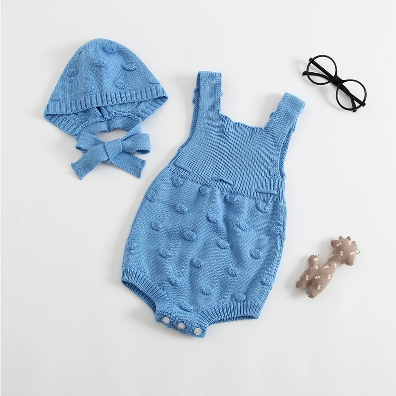 

Baby Girls Clothing 2019 Spring Knitted Girls Bodysuits Baby Casual Clothes Baby Bodysuit Infant Jumpsuit Overall Sleeveless