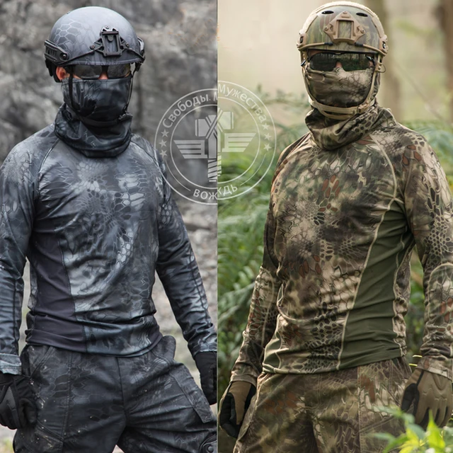 Kryptek camouflage Hunting Clothes Outdoor Sports Quick