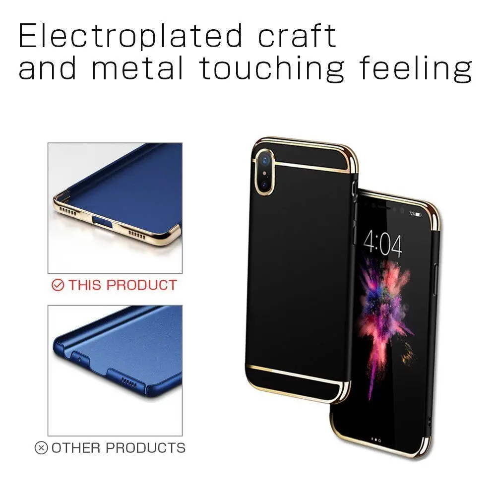 Ultra Thin Plating 3 IN 1 Shockproof Hard Case Cover For Huawei P Smart P20 P20 Lite Mate 10 Lite P10 Y5 2017 Honor 9 Lite Capa (5)