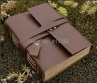 Free Shipping High Quality Genuine Leather Vintage Notebook Notepad Travel Journal Diary Book Creative Gift Handmade