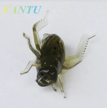 Fantu الكريكيت الصيد إغراء الطعم لينة إغراء الاصطناعي 0.6 جرام/2.5 سنتيمتر الحشرات لينة الطعم الاصطناعي 20 قطعة/الوحدة