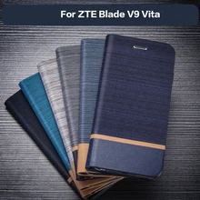 Чехол из искусственной кожи чехол для zte Blade V9 Vita Мягкая силиконовая задняя крышка для zte Blade V9 Vita флип слот для карт чехол-книжка