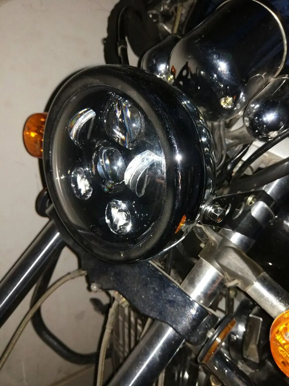 FADUIES 5,7" корпус фары стакан Монтажный кронштейн вилка ухо Регулируемый для мотоцикла