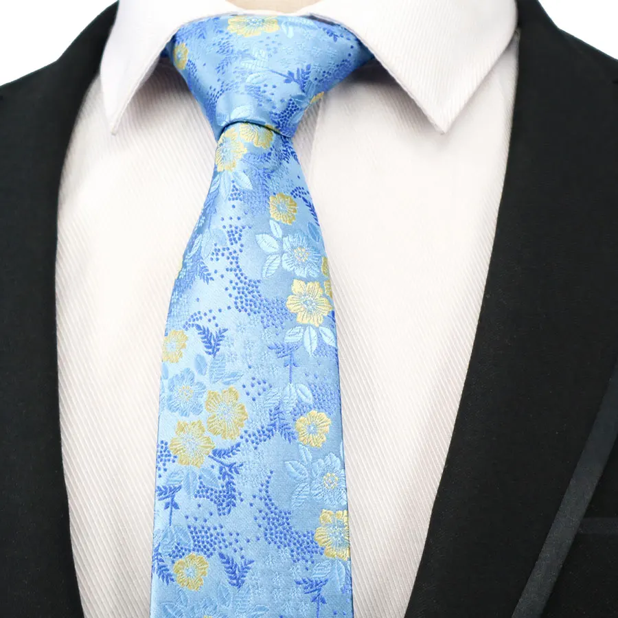 8 см роскошные классические шелковые мужские галстуки с цветочным узором жаккардовые бордовые галстуки на шею для мужчин праздничные свадебные галстуки KT275-285 - Цвет: KT275