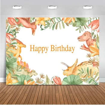 

Neoback Happy Birthday backdrop for photography animals party decoration background for photo studio computer printed 532