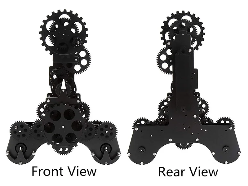 DIY Большой Механический Стиль шестерни элементы кварцевый механизм декоративные настенные часы современный стимпанк большой месяц/дата/час колеса часы