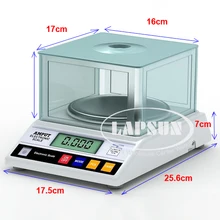 0,01 г-600 г Большой размер цифровой электрический ювелирный грам золото драгоценный камень монета лаборатория скамейка Баланс Вес точные весы вес Amput