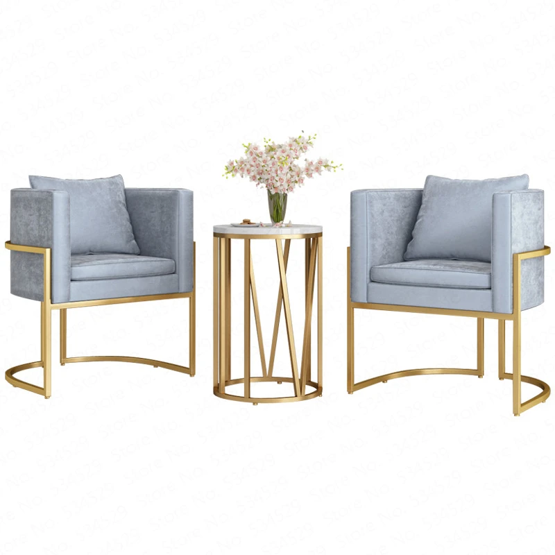 

Nordic Wrought Iron Single Sofa Chair Golden Chair Cafe Lounge Chair Sales Department To Discuss Chair Living Room Dining Chair