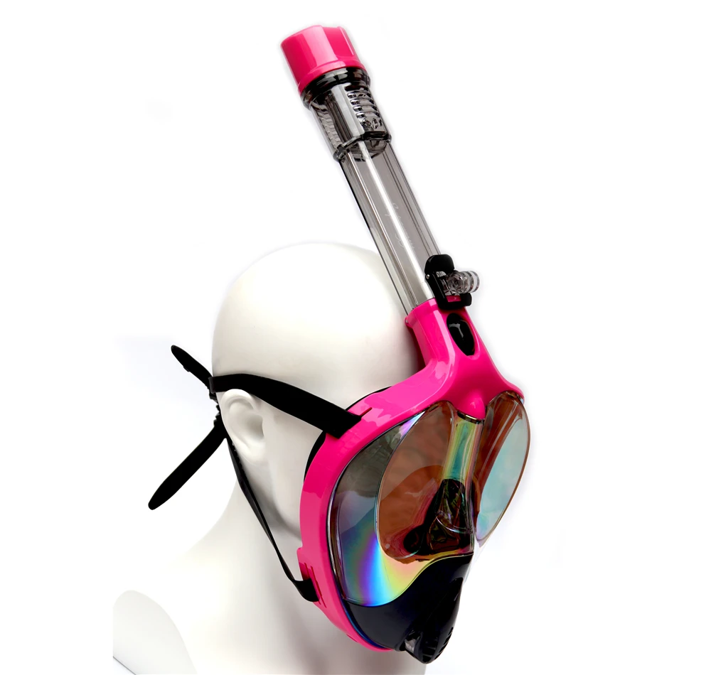Alien профессиональная маска для дайвинга для подводного плавания, анти-туман, полное лицо, 180 градусов, маска для дайвинга, набор для подводного плавания с противоскользящим кольцом