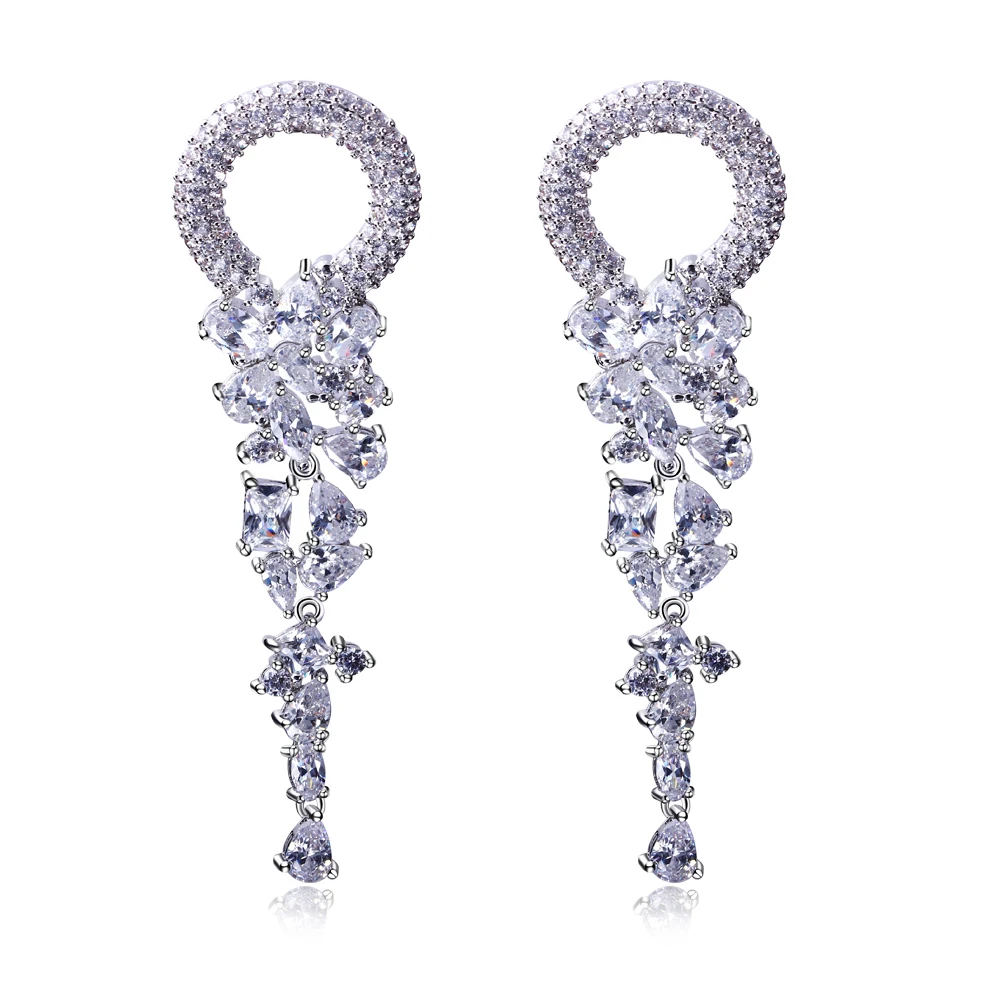 Sweet Look Fashion Long Elegant Drop Earrings For Women High Quality