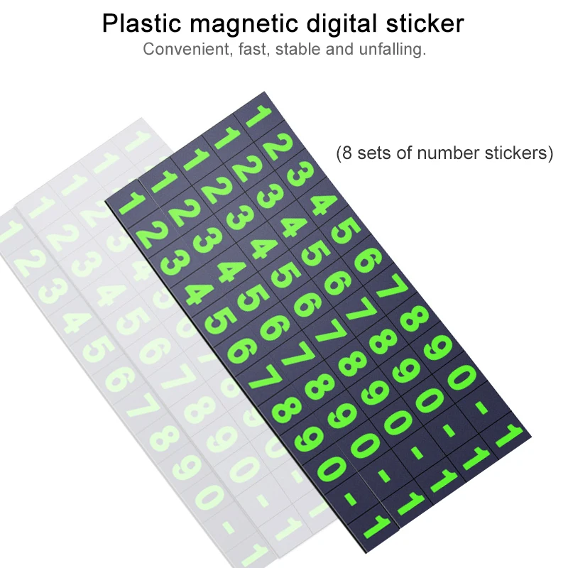 Универсальная автомобильная светящаяся Временная парковочная карта, ночной телефонный номер, универсальный скрытый авто мобильный временный стоп знак, интерьер