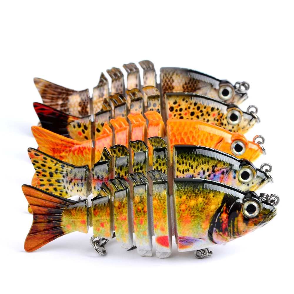 9cm11g classic plastic bait 6 5 color multi section fish fish bait