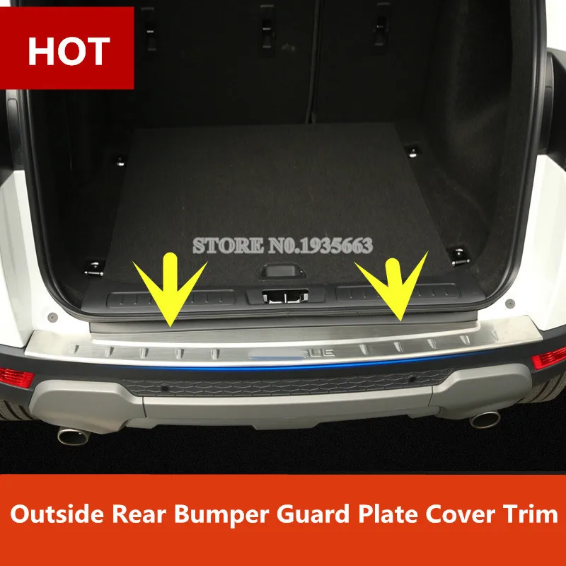 

For Land Rover Range Rover Evoque Outside Rear Bumper Guard Plate Cover 2014-2016 1pcs