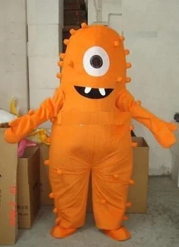 

Endearing Orange Art Monsters University Monsters Inc Mascot Costume With Bright Big Eyes Big Mouth White Teeth