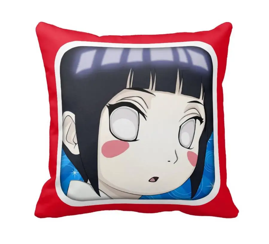 Hyuga Hinata аниме вентилятор прочный 33 см x дюймов глянцевый чехол для подушки (две