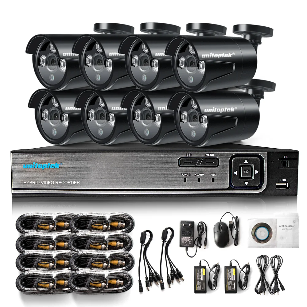 8CH 1080P HD AHD DVR CCTV система с 8 шт. камера 2MP 3000TVL наружная Водонепроницаемая H