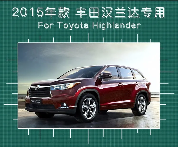 KOWELL стайлинга автомобилей для фары Toyota Highlander-новинка светодиодная… для Kluger фары drl Объектив Двойной Луч H7 HID ксеноновая лампа