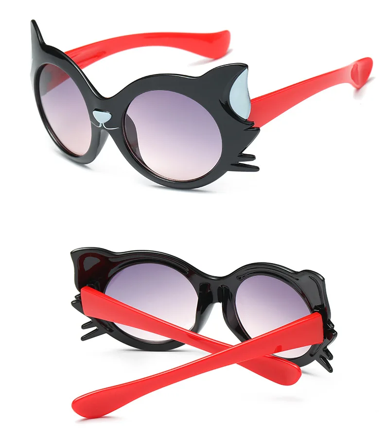 Новые детские для мальчиков и девочек 8 цветов Кот Anti UV400 очки одежда для малышей Детские солнцезащитные очки лето играет Игрушки защитить глаза