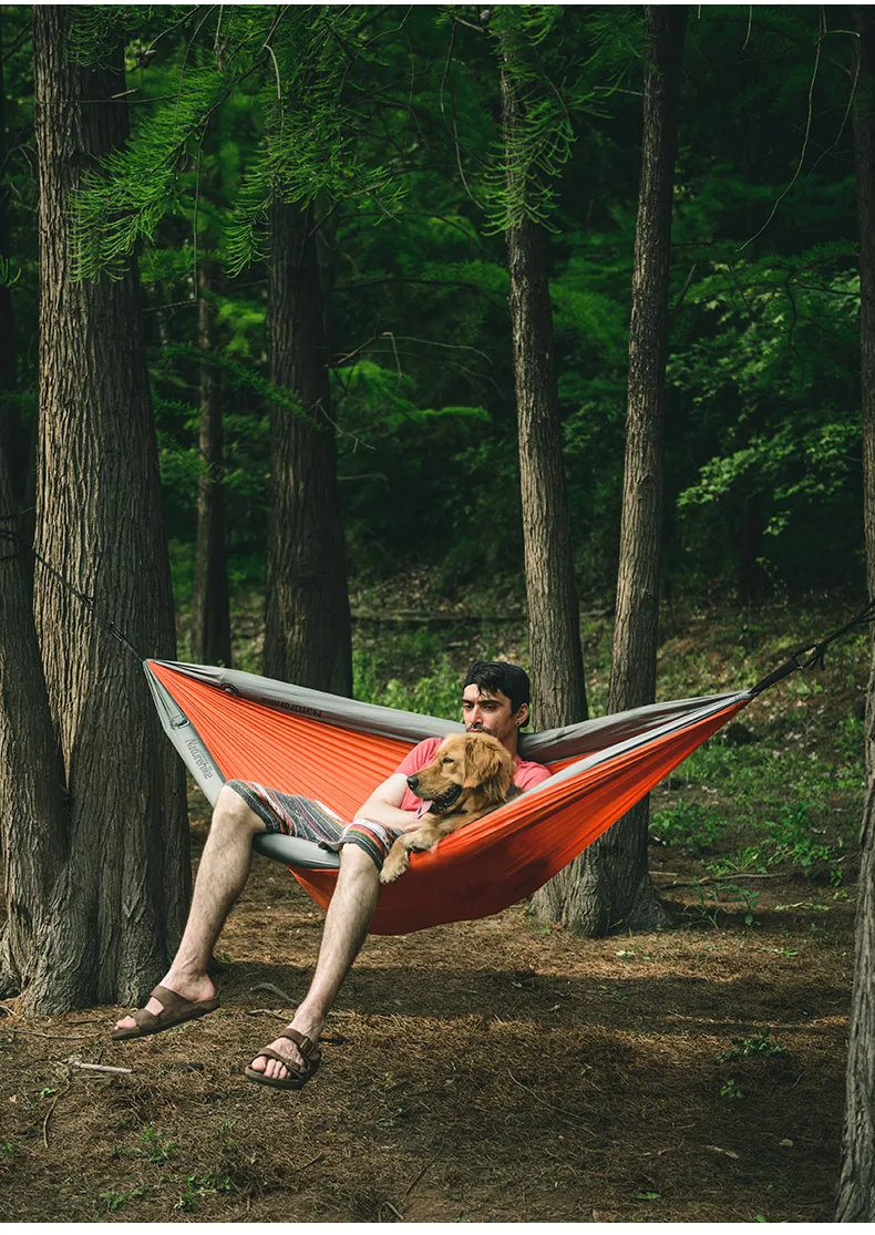 Портативный парашютный гамак NatureHike, садовые качели, для путешествий, кемпинга, пеших прогулок, рыбалки, пляжа, подвесная кровать, надувной гамак