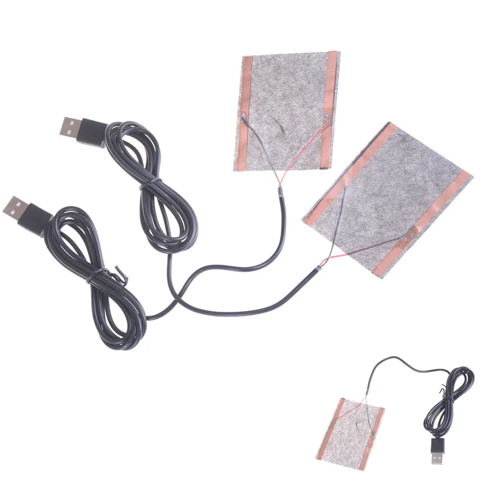 2 шт. 5 В USB грелки для DIY USB перчатки с подогревом теплые коврики для мыши для обогрева ног коленей углеродное волокно с подогревом забота о здоровье