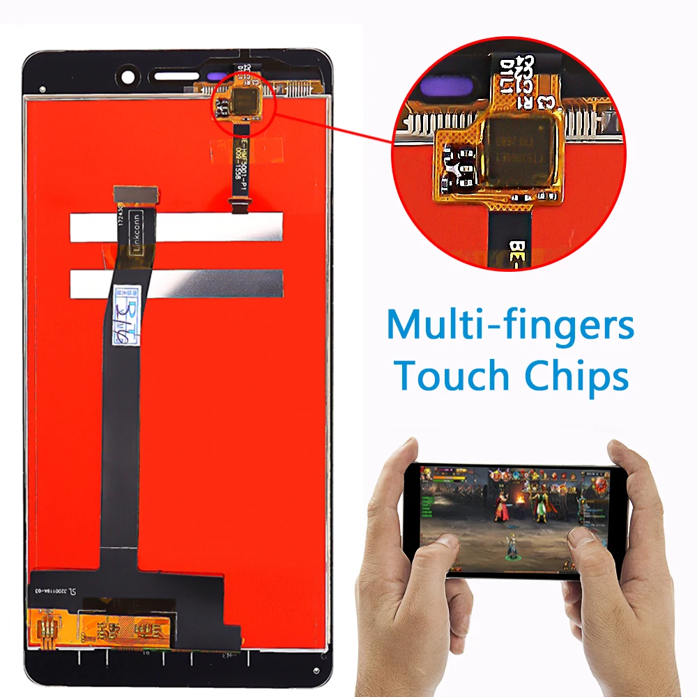 Fansu ЖК-дисплей для Xiaomi Redmi 3 S/3 сенсорный экран 5,0 дюймов дигитайзер в сборе рамка 1280*720 с бесплатным закаленным стеклом