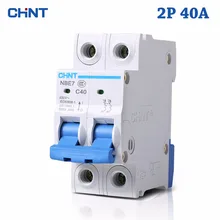 HOT SALE 2P 40A 230V 50HZ Mini Circuit Breaker MCB C40 C-type 36mm Overload And Short Circuit Protection Household Switch Choppe