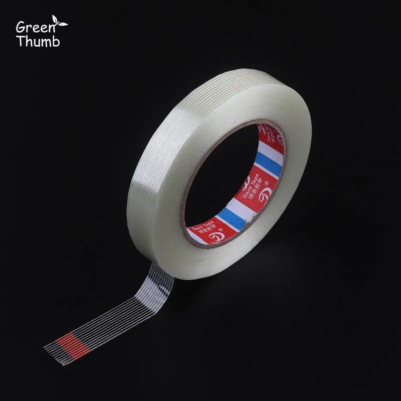 

4pcs 20mm 25m/50m Filament Tape Stripe Fiber Reinforced Single Sided Adhesive Tape Transparent Wear Resisting No Trace Left