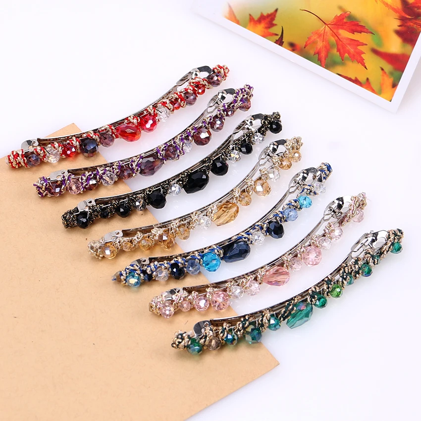 Crystal Rhinestone Barrettes