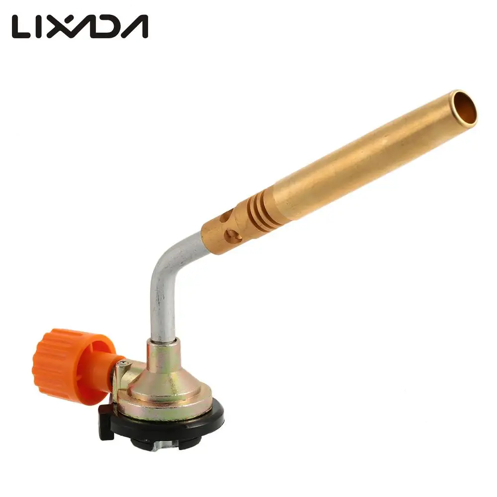 

Flame Gas Torch Flamethrower Butane Burners Manual Piezoelectricity Ignite Outdoor Camping BBQ Soldering Welding