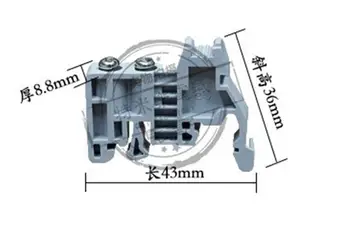 

[VK] E/UK universal terminal blocks ending/end E-UK Plastic terminal 50PCS/LOT
