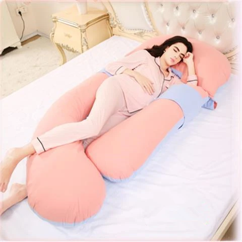 Removable Washable Pregnant Women Body Pillow Leg Waist Support Breastfeeding Maternity Pillow For Mummy Multi-function Cushion - Цвет: fenlanse