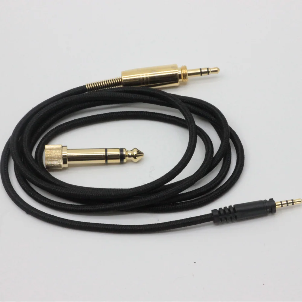 POYATU Cables For Sennheiser Momentum 2.0 On Ear Over Ear Bluetooth Wireless Headphones Cable Repair Cords With 6.35mm Adapter 6