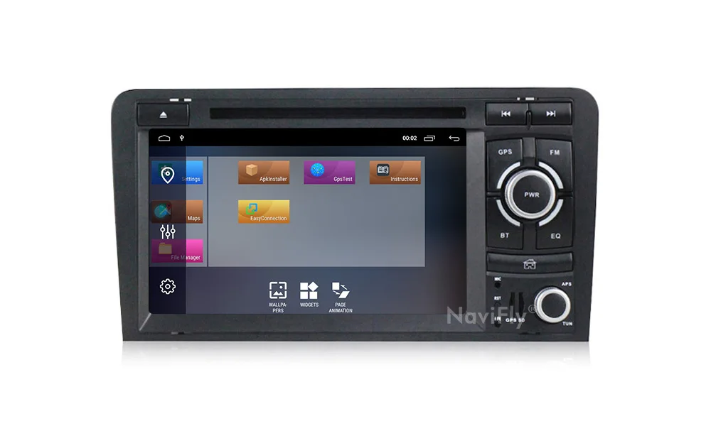 Sale Navifly! 2G+32G Android 9.1 2din Car dvd radio audio GPS Navigation For Audi A3 S3 2002-2011 car multimedia player WIFI BT RDS 17