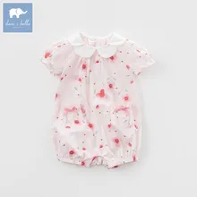 DBM7508 dave bella summer baby girls new born cotton romper infant clothes cute children romper baby 1 piece DBM7508 dave bella summer baby girls new born cotton romper infant clothes cute children romper baby 1 piece