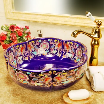 

Bathroom ceramic counter top sink wash basin art basin lavabo counter top art basin ceramic wash basin bathroom sink
