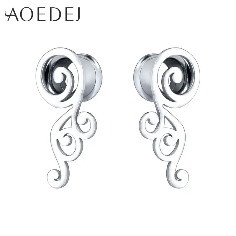 

AOEDEJ 2pcs/lot Plugs&Tunnels Ear Piercings Stainless Steel Ear Plugs Piercing de orelha Ear Flesh Tunnel and Plugs 8mm 10mm