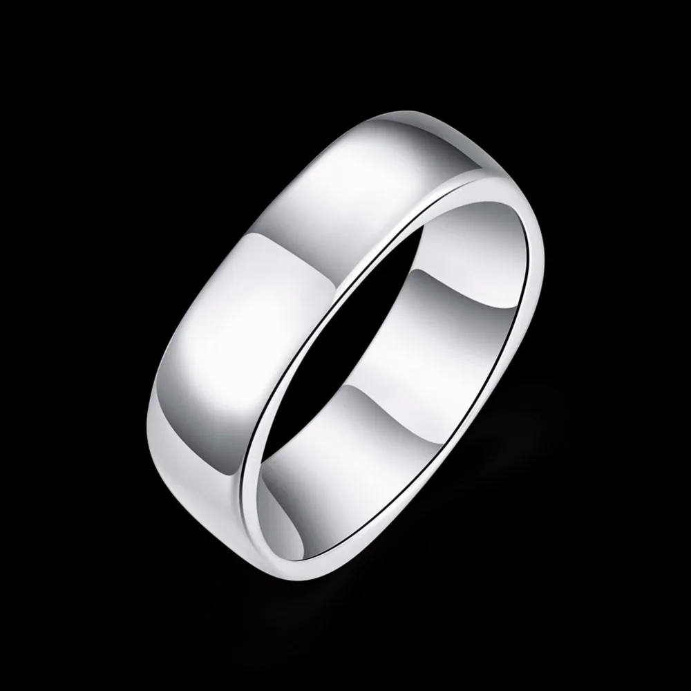 Горячая Распродажа 925 стерлинговые серебряные кольца, ювелирные изделия брендовые модные простые женские мужские ювелирные изделия высокого качества очаровательные женские кольца