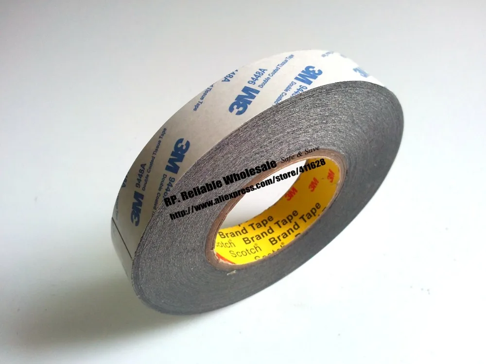 (37mm* 50 meters) 3M 9448AB Black Double Adhesive Tissue Tape for Phone