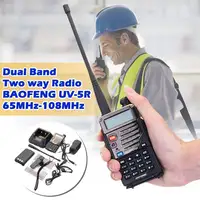 BaoFeng UV-5RE двойной для диапазона портативный трансивер 2 способа радио Walkie Talkie 136-174/400-520 МГц 55x30x94 мм