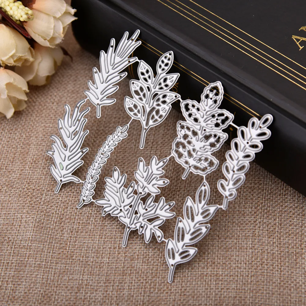  HamyHo 96*106mm Leaves Frame Metal Steel Cutting Dies for DIY Scrapbooking album Embossing Cut Dies - 32932965424
