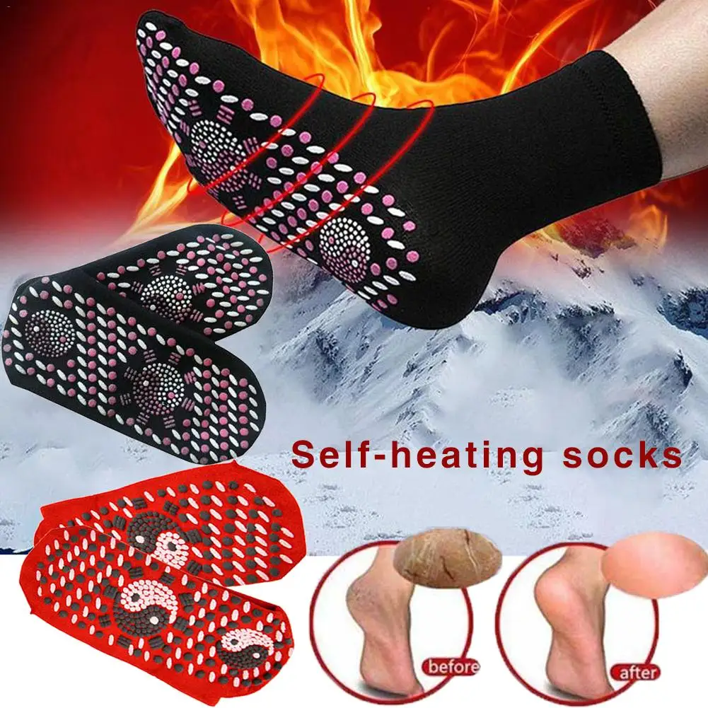 

New Self-Heating Health Care Socks Tourmaline Magnetic Therapy Comfortable And Breathable Massager Winter Warm Foot Care Socks