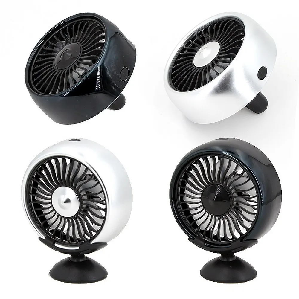 5W Power Car Multi-functional Fan F1O2 3 Speed Adjustment USB Car Fan Air Conditioner Colorful Light Dashboard Cooling Fan