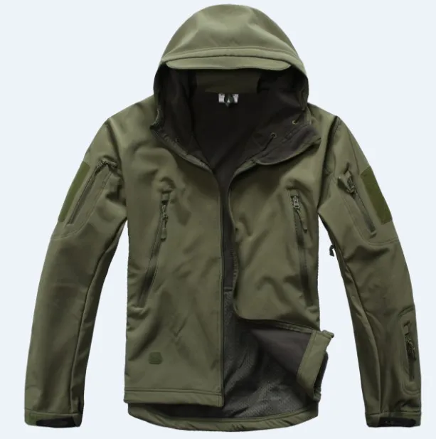 Высокое качество скрытень Акула кожа мягкая оболочка TAD V 5,0 Военная тактическая куртка водонепроницаемая ветрозащитная армейская куртка-бомбер одежда