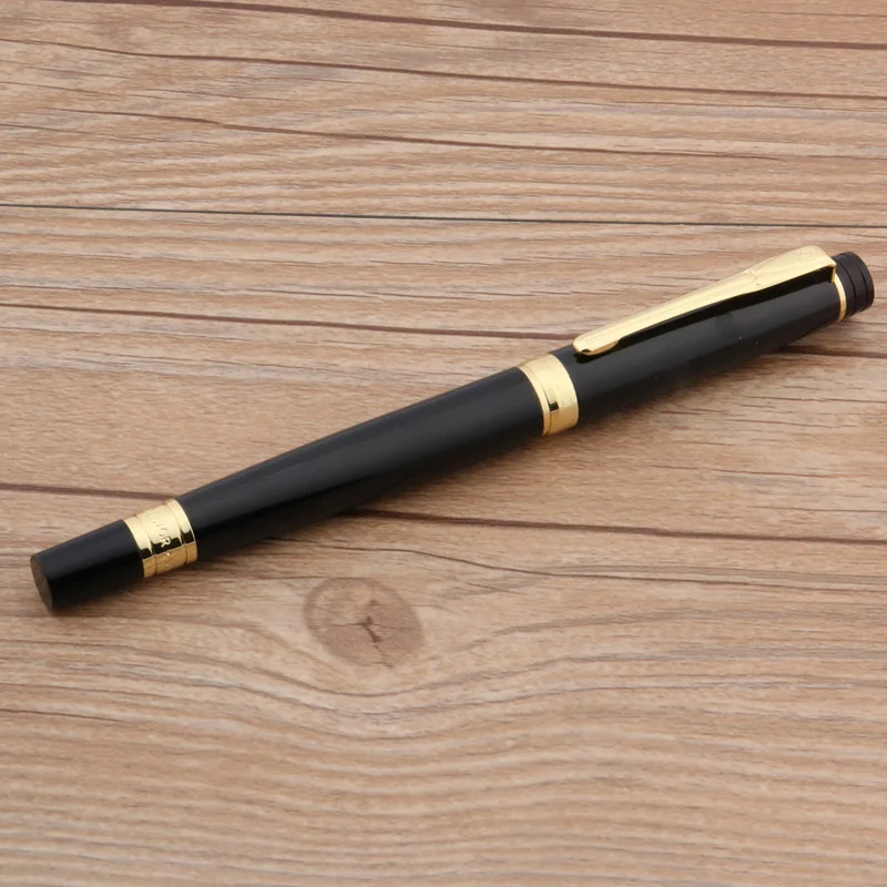 Качественный китайский керамический черный Винтажный стиль золотой подарок Средний Перьевая ручка