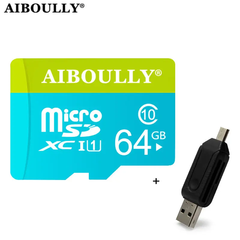 

Memory card class10 32GB micro sd card SDHC/SDXC 8GB 16GB 32GB 64GB Trans Flash TF Card + OTG Card reader For phone Tablet