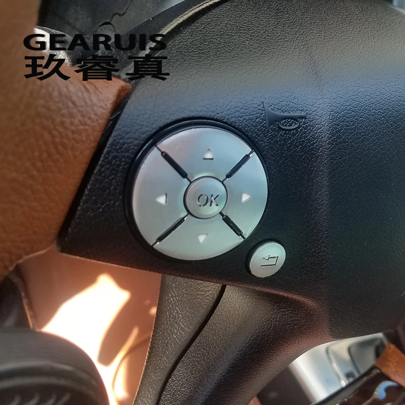 Car Styling Steering Wheel Buttons Cover Sticker Trim For Mercedes Benz C E S Class W204 W212 GLK X204 Interior Auto Accessories Car Styling Steering Wheel Buttons Cover Sticker Trim For Mercedes Benz C E S Class W204 W212 GLK X204 Interior Auto Accessories